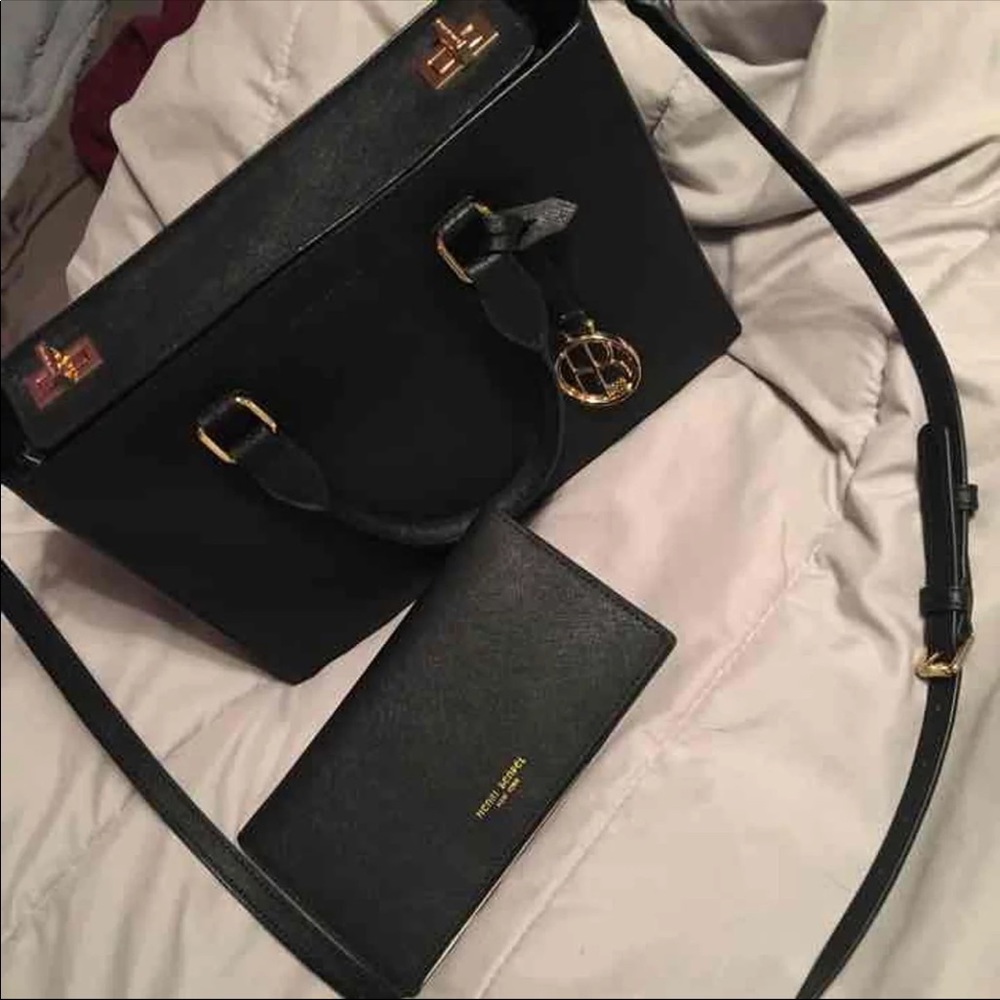 Henri Bendel West 57th Turnlock Satchel and Wallet